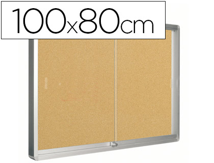 Vitrina de anuncios Q-Connect 800x1000mm. corcho